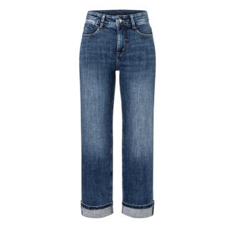 MAC Broeken Regular-fit-Jeans MAC LAURA smart glamour, Damen, Gr. 40, N-Gr, medium blau washed, Denim/Jeans, Obermaterial: 98% Baumwolle, 2% Elasthan, unifarben, 
