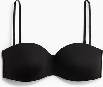 H&M Bandeau-BH aus Mikrofaser - Schwarz