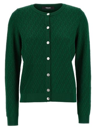 Versace Bicolor Viscose Womens Cardigan
