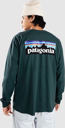 Patagonia P-6 Logo Responsibili Longsleeve gr&uuml;n
