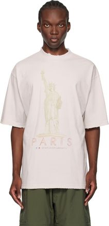 Balenciaga バレンシアガ＊オフホワイト Activewear Tシャツ New Balenciaga Back T-shirt Medium Fit in Off White