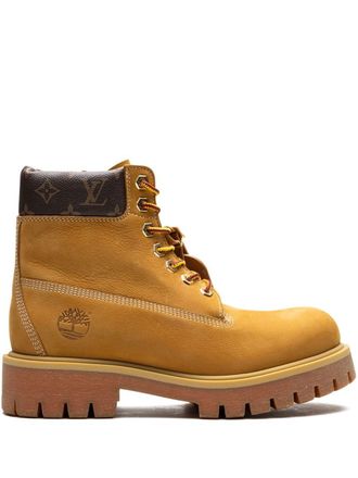 Louis Vuitton x Timberland leren enkellaarzen - Bruin