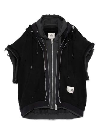 Miharayasuhiro Gelaagd jack - Zwart