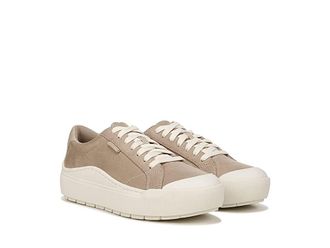 Dr. Scholls Time Womens Shoes Taupe Fabric : 6.5 M