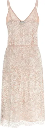 Twin-Set Sequined Lace Dress - blush