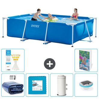 Intex Piscina Con Estructura Rectangular - 300x200x75 Cm - 7-piezas S152