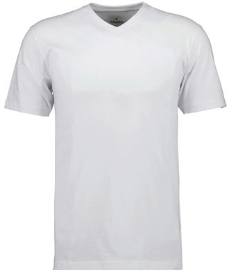 Ragman T-Shirt RAGMAN, Herren, Gr. XXL, weiss (wei&szlig;), Baumwolle, regular fit, V-Ausschnitt, Shirts T-Shirt