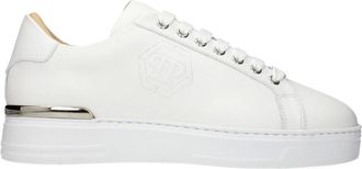 Philipp Plein Heren, Schoenen, Wit, Maat: 45 EU Leer