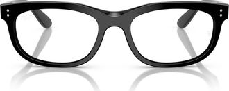 Ray-Ban Pillow 56mm Oval Optical Glasses in Black at Nordstrom