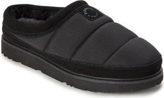 Dearfoams Fireside Grafton Sport Nylon Puff Water Repellent Clog in Black at Nordstrom, Size 12