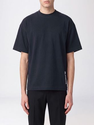 Jil Sander T-shirt in cotone con logo a contrasto e vestibilit&agrave; relaxed