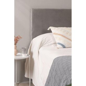 Regalos Miguel Muebles - Cabecero Smooth Terciopelo Para Camas De 105 Y 90 Cm - Gris