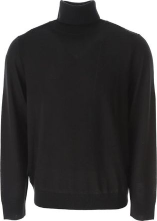 Paul Smith Merino wollen coltrui - Heren - Coltruien - Zwart - L - Wol - Truien & Vesten