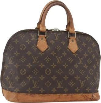 Louis Vuitton Pre-owned Handbags, female, Brown, Size: ONE SIZE Pre-owned Vintage Canvas Handbag