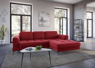 Sit&more Ecksofa »Bendigo L-Form« inklusive Sitztiefenverstellung, Bodenfreiheit 12 cm, in 2 Fussfarben