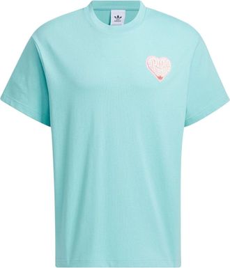 adidas originals V-Day Short Sleeve T-Shirt (Gender Neutral) Asia Sizing Blue JE3471