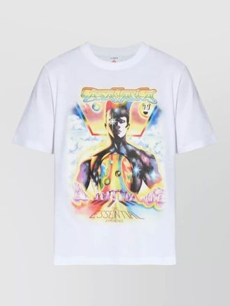 Casablanca experience graphic crewneck relaxed fit t-shirt