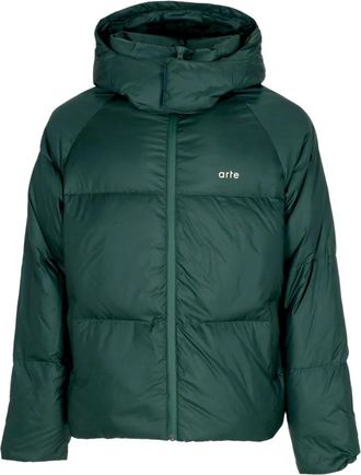 Arte Groene Pufferjas met hoge kraag - Heren - Winterjassen - Groen - XL - Jassen
