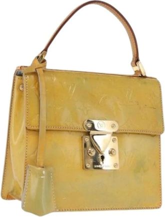 Louis Vuitton Pre-owned Handbags, female, Beige, Size: ONE SIZE Pre-owned Patent Leather Hand Bag