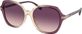 Coach HC8377U CL925 57737W Womens Sunglasses Yellow Size 55