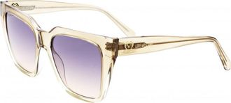 Moschino Womens MOL065S 52 010A FF Love Sunglasses - Beige - One Size