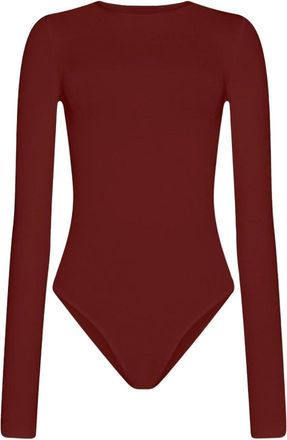 Wolford Berlin Long-sleeve Bodysuit - Dames - Bodies - Rood - M - Katoen - Tops