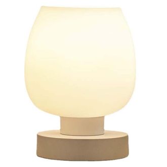 OEM L&aacute;mpara De Mesa T&aacute;ctil Con 3 Niveles De Brillo, Puertos Usb-a Y Usb-c, Pantalla De Cristal Blanco, Ideal Para Dormitorio Y Sala De Estar
