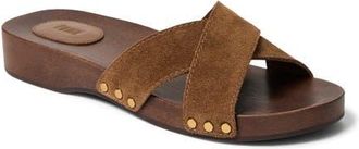 Paige Inez Slide Sandal in Chestnut at Nordstrom, Size 5.5
