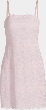 Natori Peony Square-Neck Lace Chemise