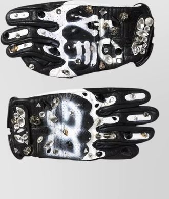 Dolce & Gabbana crystal wrist-length gloves