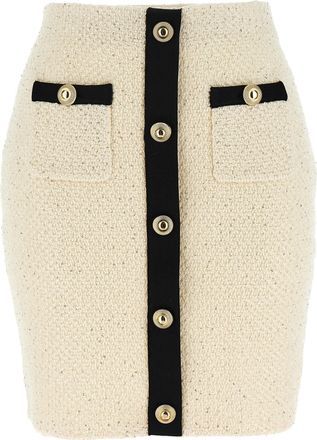 Self Portrait Cotton Long Womens Skirt