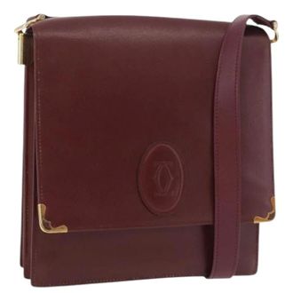 Cartier Pre-owned Cross Body Bags, female, Red, Size: ONE SIZE Pre-owned Vintage Shoulder Bag