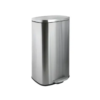 Spirella Papelera De Cocina Con Pedal De Gran Capacidad Akira 50l Acero Inoxidable Metalizado Spirella