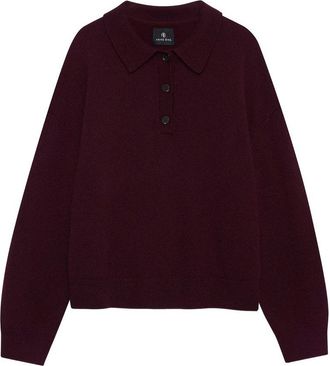 Anine Bing Lee Polo Sweater - Fig