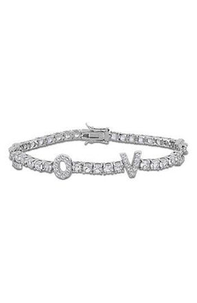 Delmar Lab Created White Sapphire Tennis Bracelet at Nordstrom Rack