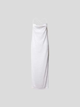 Rotate Maxikleid mit Paillettenbesatz in Weiss, Gr&ouml;&szlig;e 34
