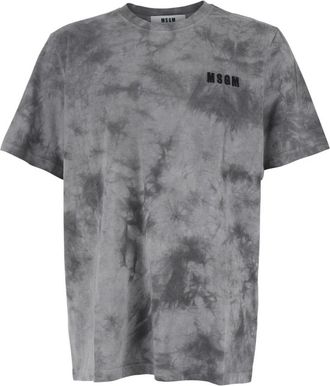 Msgm Msgm, Heren, Tops, Grijs, Maat: S Katoen