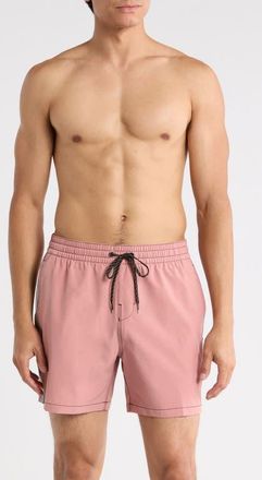 Billabong Dbah Panel Loopback Swim Trunks in Ash Rose at Nordstrom, Size X-Large