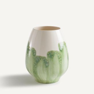 AM.PM Handgeschilderde vaas van geglazuurd aardewerk, WINGA