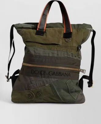 Dolce & Gabbana cotton patchwork backpack