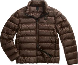 Blauer Belmont Donsjack - Heren - Jassen - Bruin - Maat: 2XL Zijde
