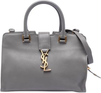 Saint Laurent Pre-owned Saint Laurent Baby Leather Monogram Downtown Cabas Satchel Ladies M8R7MBI8ZL292INQ