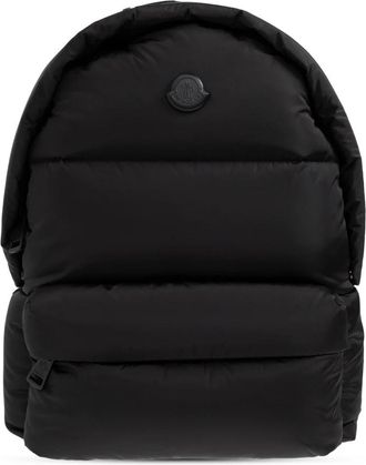 Moncler Rugzak met logopatch - Heren - Rugzakken - Zwart - ONE Size - Tassen