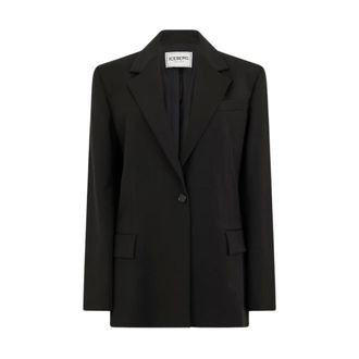 Iceberg Graphic Jacket - Dames - Jassen - Zwart - Maat: XS Wol