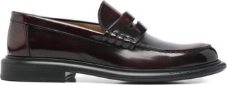 Givenchy Loafers, male, Red, Size: 12 US Gent Loafers in Brushed Leather