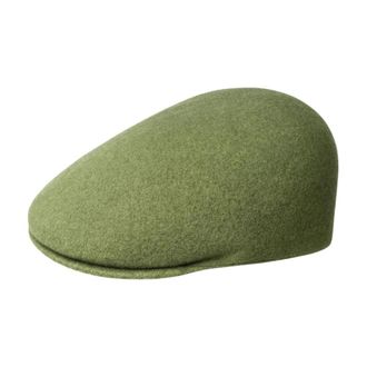 Kangol Ergonomische Cap van Wolmix - Dames - Hoeden - Groen - S - Wol - Accessoires