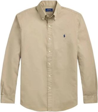 Ralph Lauren Camicia Uomo Ralph Lauren - Heren - Casual Overhemden - Beige - 2XL - Overhemden