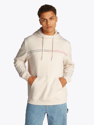 Tommy Jeans Kapuzensweatshirt TOMMY JEANS TJM REG ENTRY GRAPHIC HOODIE EXT, Herren, Gr. 3XL, grau (oat marl htr), Sweatware, Obermaterial: 100% Baumwolle, regular