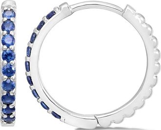 Dower & Hall Orecchini a cerchio Lumiere - Argento