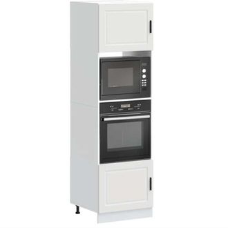 vidaXL Vidaxl - Armarios Para Horno 2 Uds Porto Blanco Madera De Ingenier&iacute;a